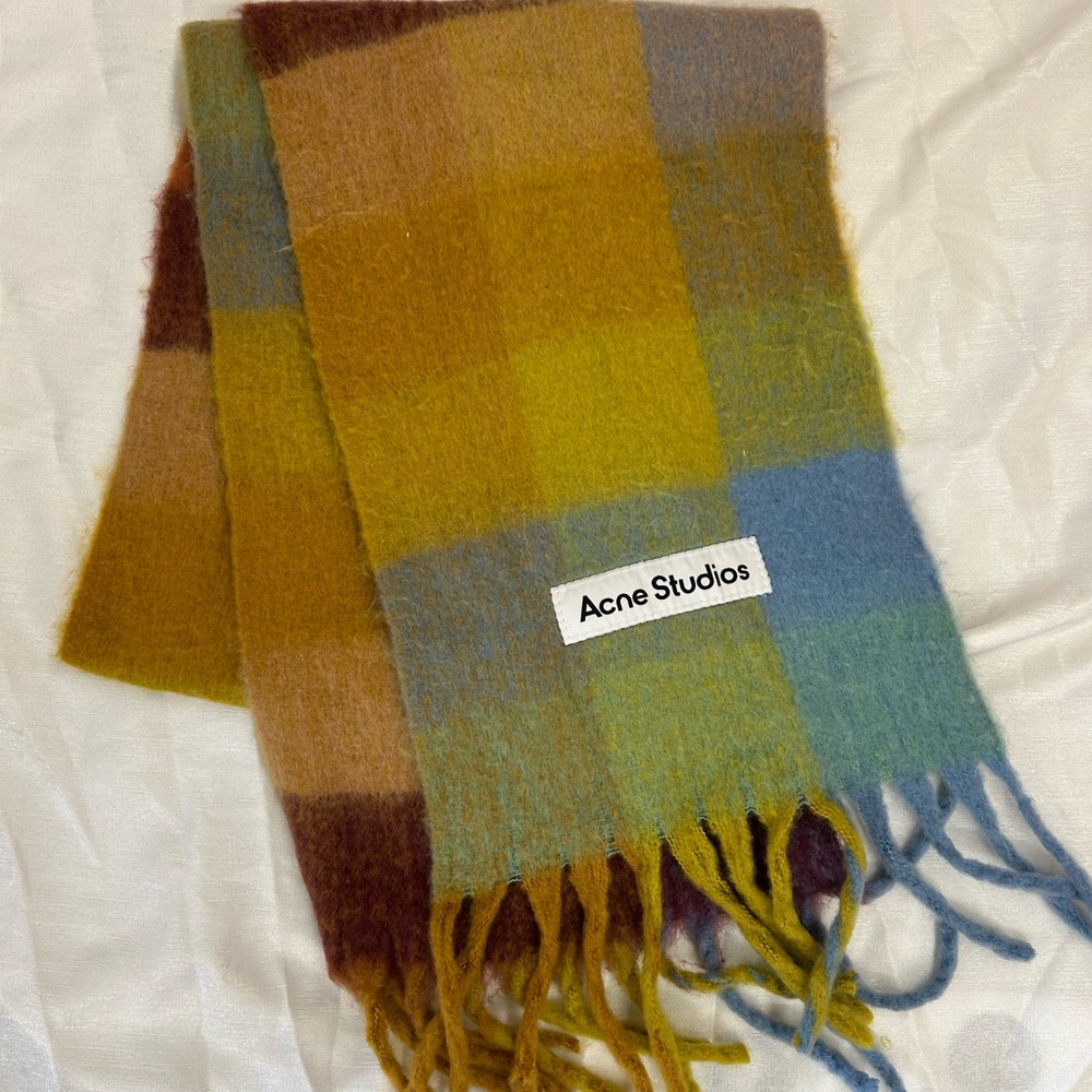 Acne Studios Vibrant Checkered Scarf